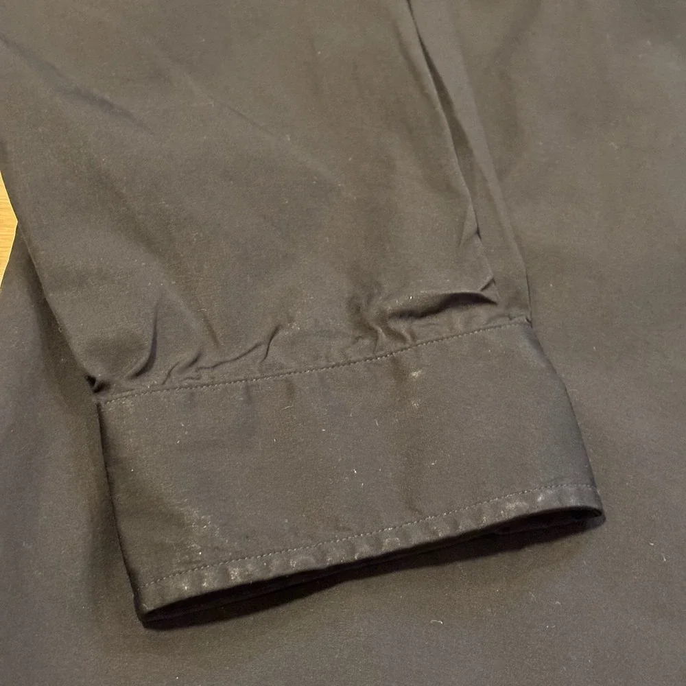 Frank & Eileen Womens XL Oversized Victoria Tuxedo Button Up Shirt Black Top - Picture 10 of 15